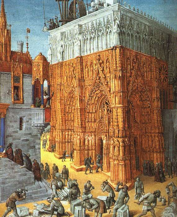 FOUQUET, Jean The Building of a Cathedral dfh